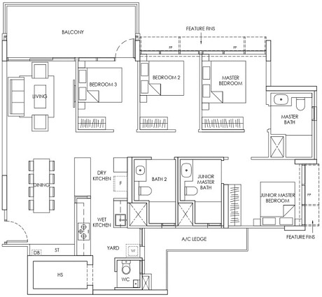 Provence Residences 4BR Type D1 130_1399_460