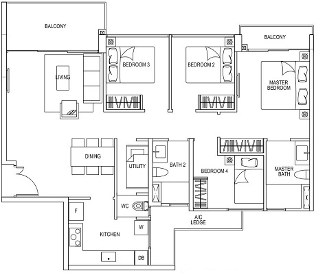 Bellewoods Floor Plan near Woodlands South MRT No Resale Levy