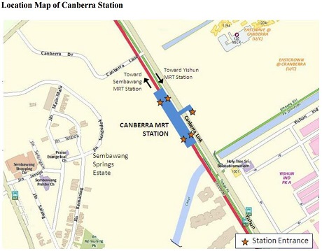 NS 12 Canberra MRT Station