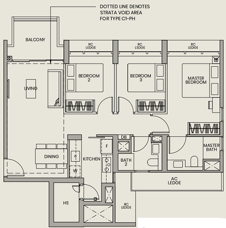 Parc Greenwich 3 Bedroom Deluxe Type C1 89_958