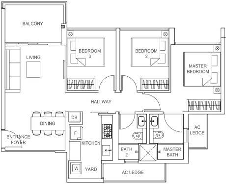Rivercove Residences EC Floor Plan