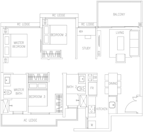 The Visionaire EC Floor Plan The Visionaire EC Floor Plan